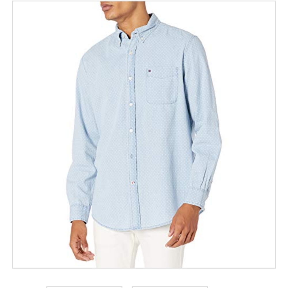 Tommy Hilfiger Long Sleeve Button Down Shirt lt. I